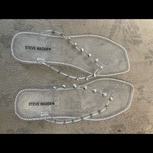 Steve Madden pearl flip flops!